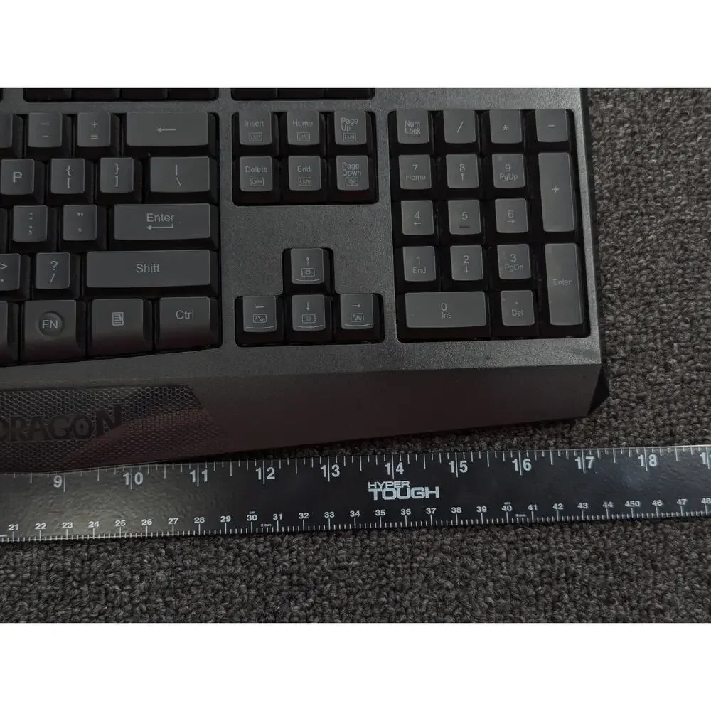 Redragon Wired Gaming Keyboard Model S101-3 Black Backlite RGB Tested